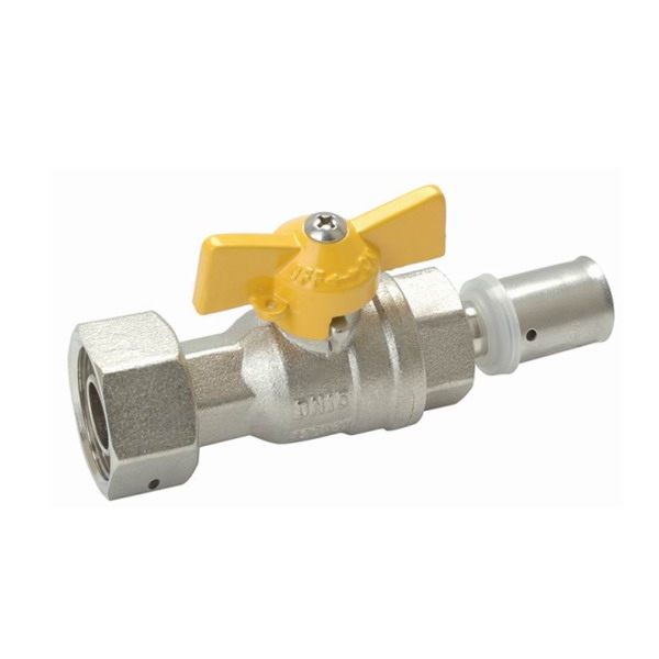 GAS VALVE_Compression Brass Ball Valve With Full Bore_Art.TS 628P