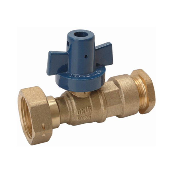 WATER METER VALVE_Ball Straight Water Meter valve For PE Piping_Art.TS 919PE