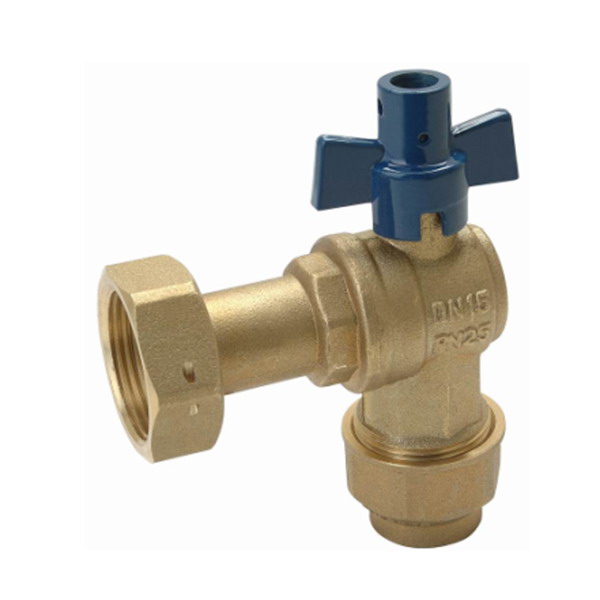WATER METER VALVE_Ball Angle Water Meter Valve With Aluminium Security Handle_Art.TS 949