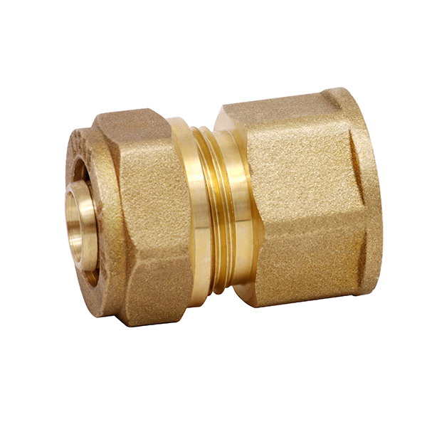 COMPRESSION FITTINGS_Brass Couplings Fittings For PEALPE Pipe_Art.TS 102N