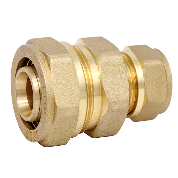 COMPRESSION FITTINGS_Brass Couplings Fittings For PEALPE Pipe_Art.TS 101RN